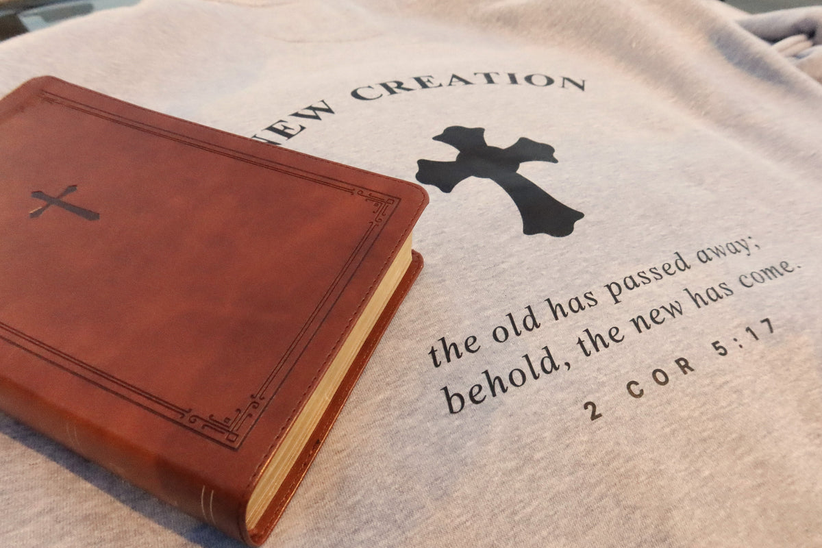 The hoodie with an open Bible