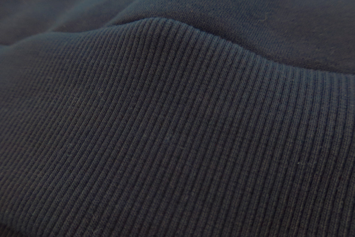 Ribbed cuff, close