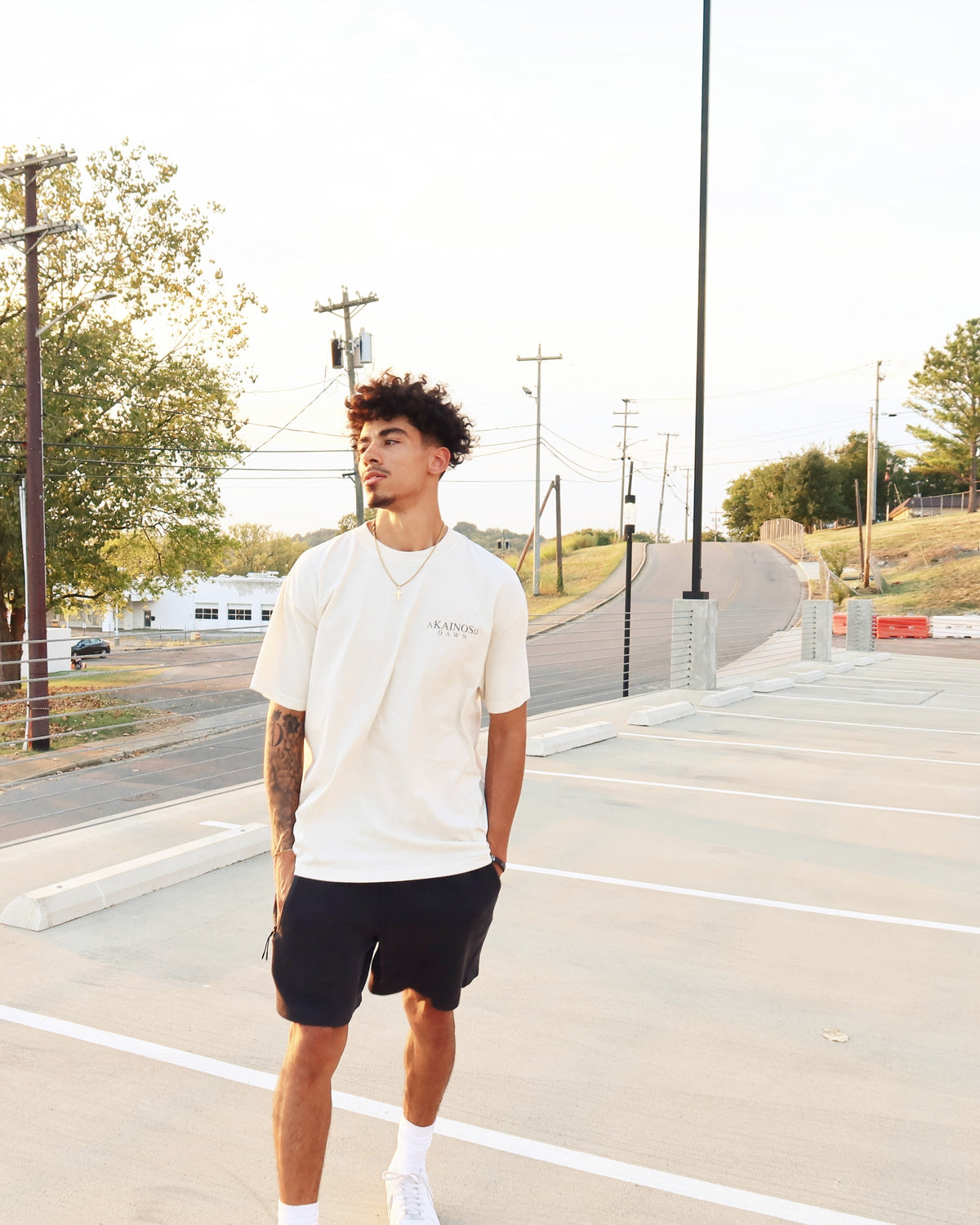 DAWN tee worn, front